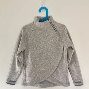 Athleta Girl Crazy Grey Cozy Wrap 2.0 w/ Faux Fur Lining - Size XS/6